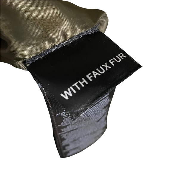 GUESS | Womens Green Army Military Style Trench Coat Medium Spring Fall - Picture 6 of 6